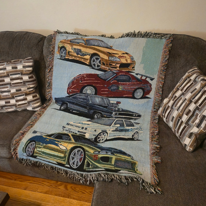 Woven Blanket - Fast and Furious