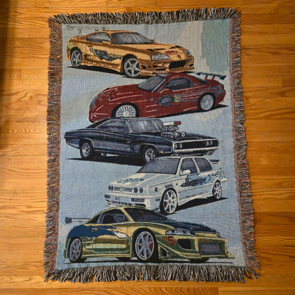 Woven Blanket - Fast and Furious